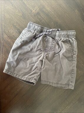 Cat & Jack Gray Elastic Waist Shorts with Drawstring